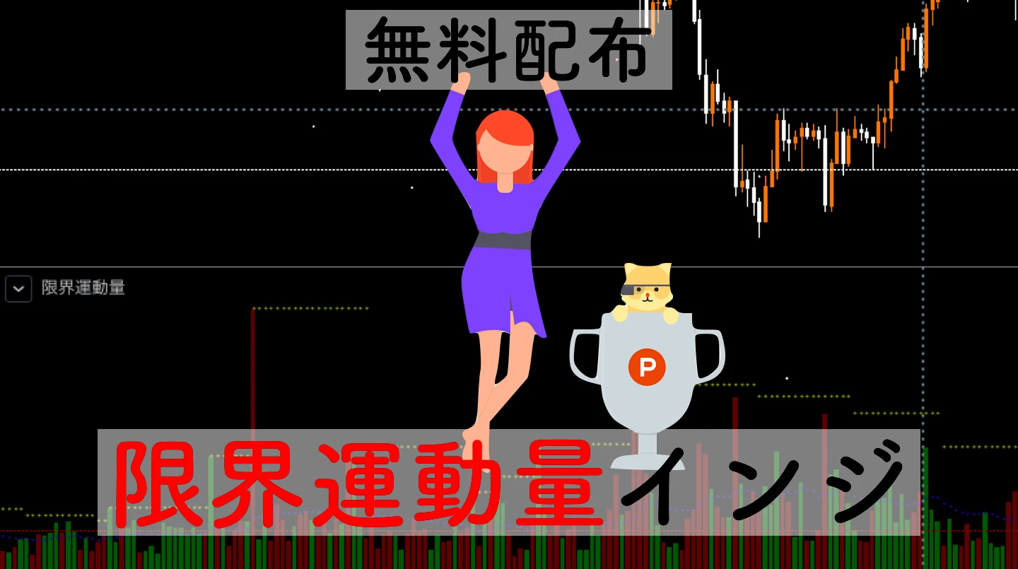 【トレビュー】限界運動量と値幅を自動で表示するインジ配布