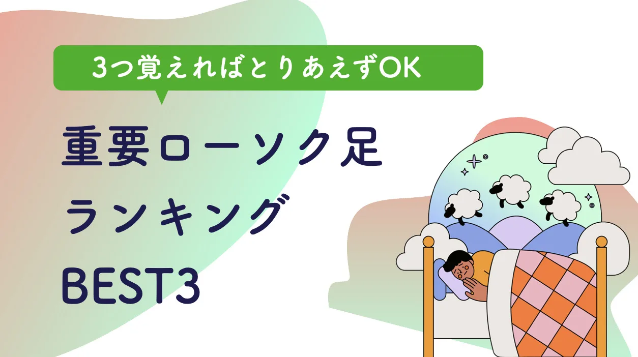 重要ローソク足パターンBEST3